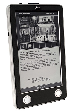 画像ギャラリー No.002のサムネイル画像 / eBookとゲーム機のハイブリッド「Ink Console」で,テキストベースアドベンチャーを楽しむ