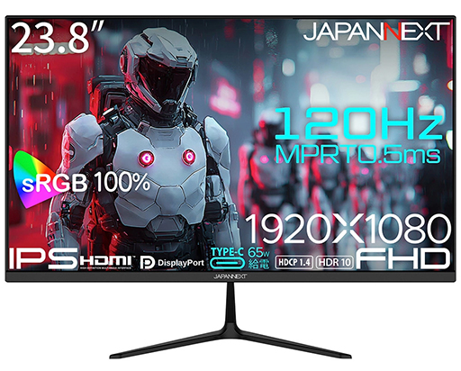 ���������꡼ No.001�Υ���ͥ������ / USB Type-C��³����ǽ��120Hzɽ�����б�����23.8���ե�HD�ǥ����ץ쥤��JAPANNEXT����ȯ���