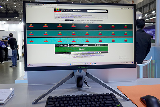 画像ギャラリー No.005のサムネイル画像 / 750Hz表示対応で世界最速の座を奪取! HKCのゲーマー向けディスプレイ「ANT257PF」をCOMPUTEXで発見