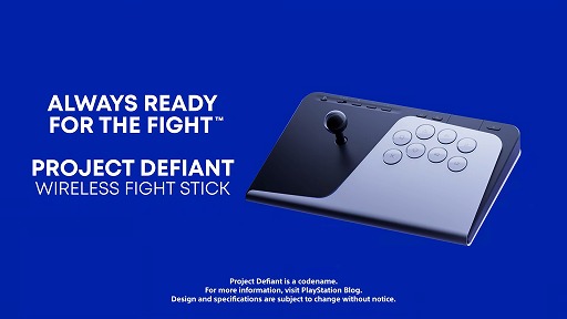 画像ギャラリー No.001のサムネイル画像 / PlayStationのワイヤレス格闘コントローラ「Project Defiant」発表。有線接続にも対応