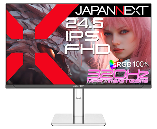 ���������꡼ No.001�Υ���ͥ������ / 320Hzɽ���б���3������Ⱦ�Ф����24.5�������ޡ������ǥ����ץ쥤��JAPANNEXT����ȯ���