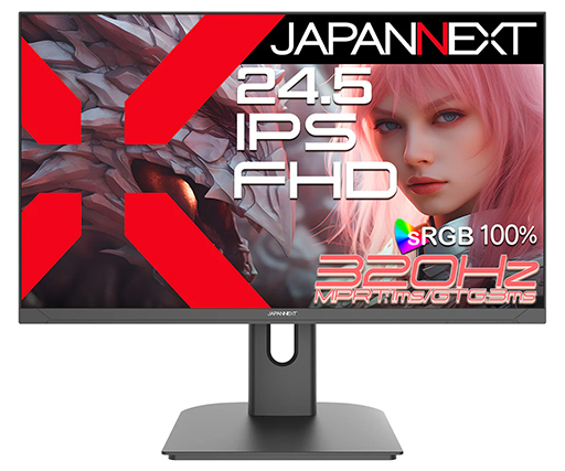 ���������꡼ No.002�Υ���ͥ������ / 320Hzɽ���б���3������Ⱦ�Ф����24.5�������ޡ������ǥ����ץ쥤��JAPANNEXT����ȯ���