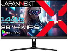 4K/144Hz�б���5���ߤ��ڤä�28�������ޡ������վ��ǥ����ץ쥤��JAPANNEXT���顣��5K��49������ȥ�磻�ɤ��о�