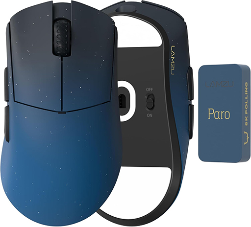 画像ギャラリー No.001のサムネイル画像 / REJECTとLamzuがコラボしたゲーマー向け軽量ワイヤレスマウスが国内発売。センサーにPAW3950を採用