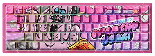 画像ギャラリー No.001のサムネイル画像 / 「おぱんちゅうさぎ」コラボデザインのゲーマー向け65%キーボードが登場。ラピッドトリガー対応