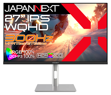 画像ギャラリー No.001のサムネイル画像 / 300Hz表示対応で,税込3万円台後半の27型フルHD液晶ディスプレイがJAPANNEXTから発売に