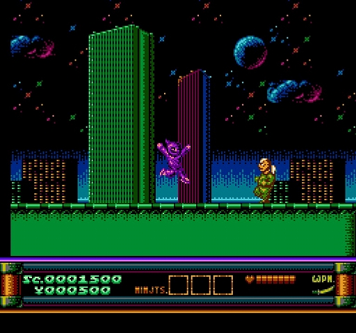 画像ギャラリー No.010のサムネイル画像 / 「特殊忍者部隊 Special Ninja Squad」,デモ版をPCエンジンとNES向けに配信中。忍者が悪の組織と戦う横スクロールACT