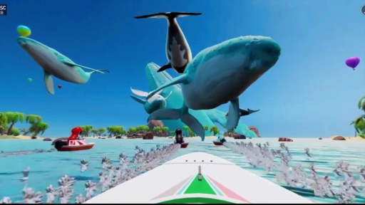 画像ギャラリー No.012のサムネイル画像 / TGS 2022のVR会場にボートレース場がオープン! ゲームのように演出されたVR空間をモーターボートで駆け抜けてきた