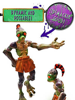 画像ギャラリー No.005のサムネイル画像 / 異彩を放ったPS向けソフト「エイブ・ア・ゴーゴー」,主人公のエイブがアクションフィギュアになって帰ってくる