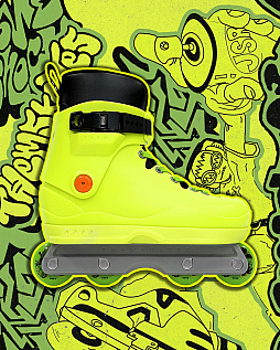 画像ギャラリー No.001のサムネイル画像 / 「ジェットセットラジオ」と公式コラボしたインラインスケートが25年の時を経て発売。鮮やかなネオンカラーで街を駆け抜けろ